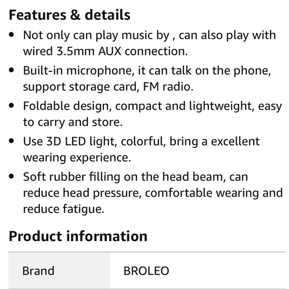 Wireless Cat Ear Headphones with Microphone - Picture 12 of 16